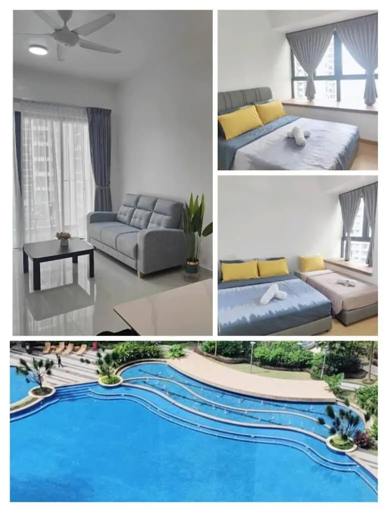 Apartamento 07Johor, Near Ciq, Danga Bay Free Parking 2Br6Pax Johor Bahru